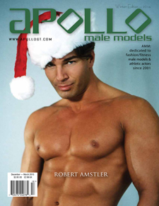 Robert Amstler as cover model for Apollo Male Model magazine www.ApolloGT.com