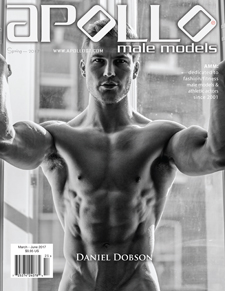 Daniel Dobson as cover model for Apollo Male Models Magazine www.ApolloGT.com