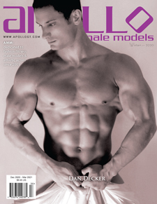 Dan Decker - cover model for Apollo Male Models Magazine www.ApolloGT.com