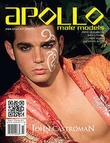 John Castroman as cover model for Apollo Male Models Magazine www.ApolloGT.com