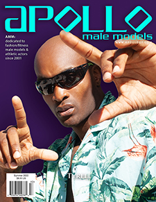 Tyrell Ware - cover model for Apollo Male Models Magazine www.ApolloGT.com