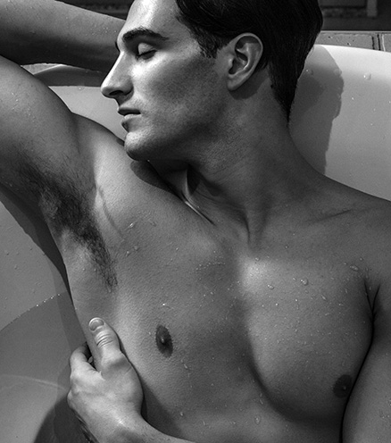 fashion male model Daniele Mazzola as cover model for Apollo Male Models Magazine - photos by Tom Saint Claire